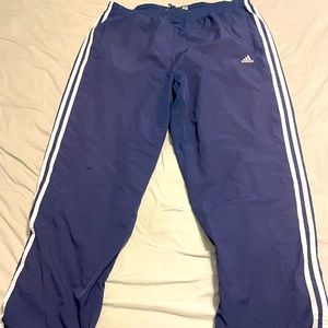 Mens Navy Blue Adidas pants.  Size Large